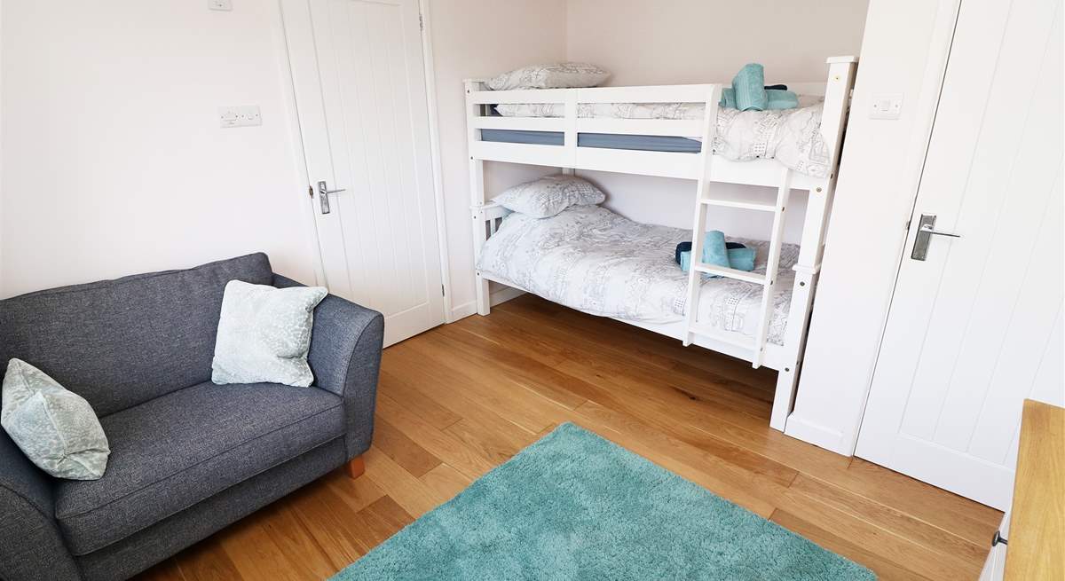 The bunk room is on the ground floor.