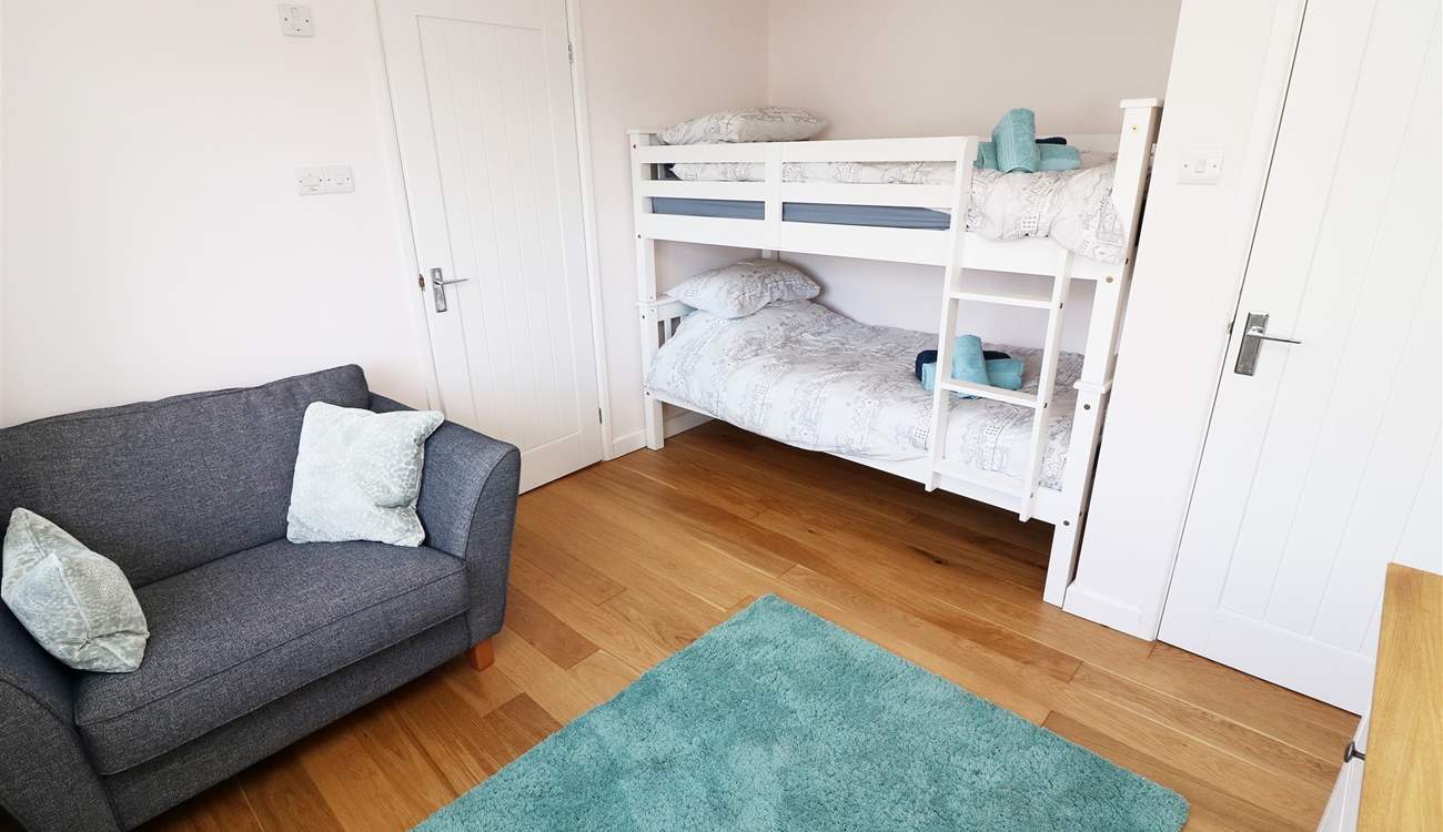 The bunk room is on the ground floor.