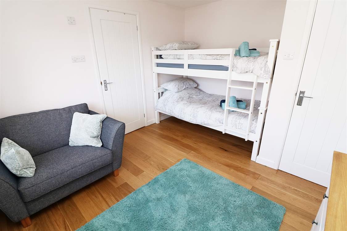 The bunk room is on the ground floor.