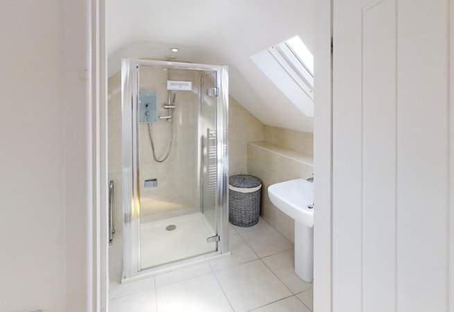 The principal bedroom has a gorgeous en suite shower-room. 