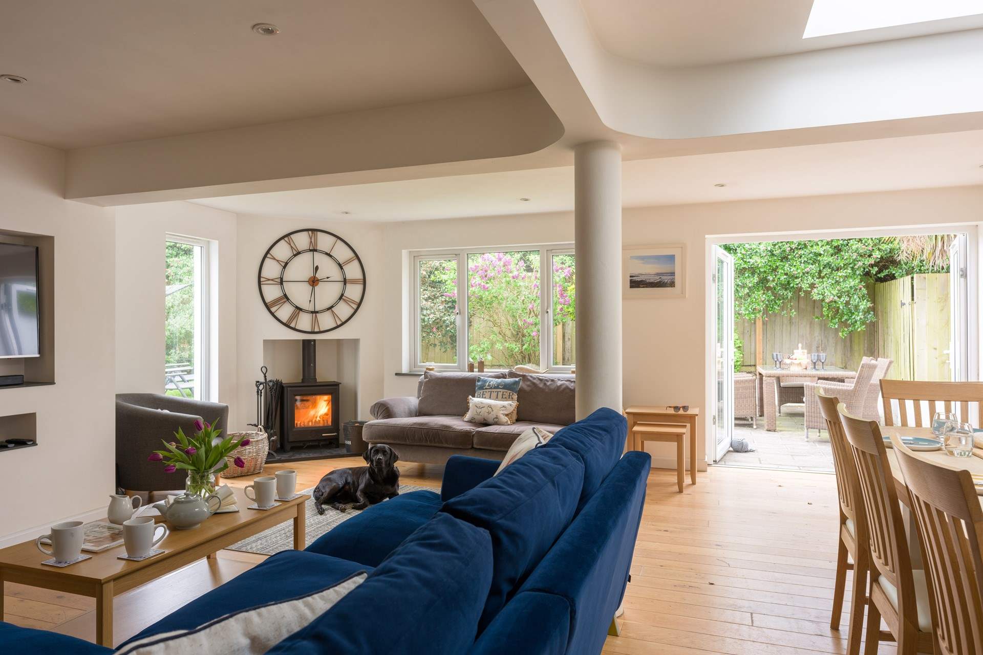 The cosy wood-burner is a real treat on those chilly days.
