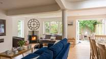 The cosy wood-burner is a real treat on those chilly days.