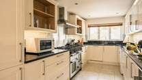 The fully equipped kitchen is a treat.