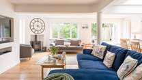 The open plan layout gives everyone space to relax into their surroundings.