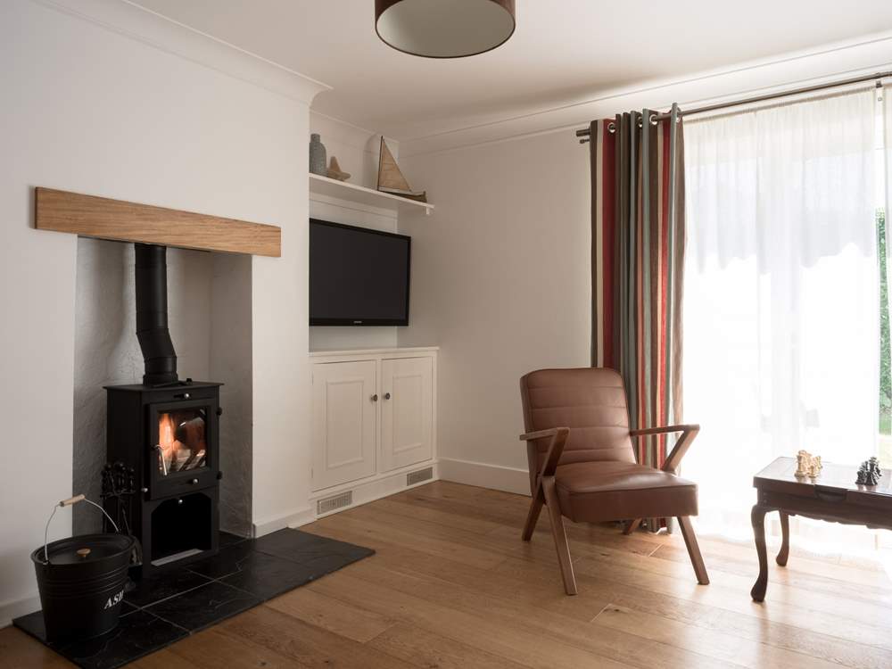 Cool and contemporary, the furnishings are gorgeous.