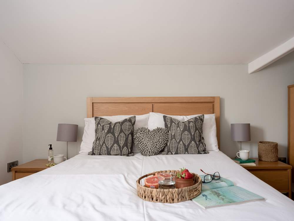 Lovely bed linens await.