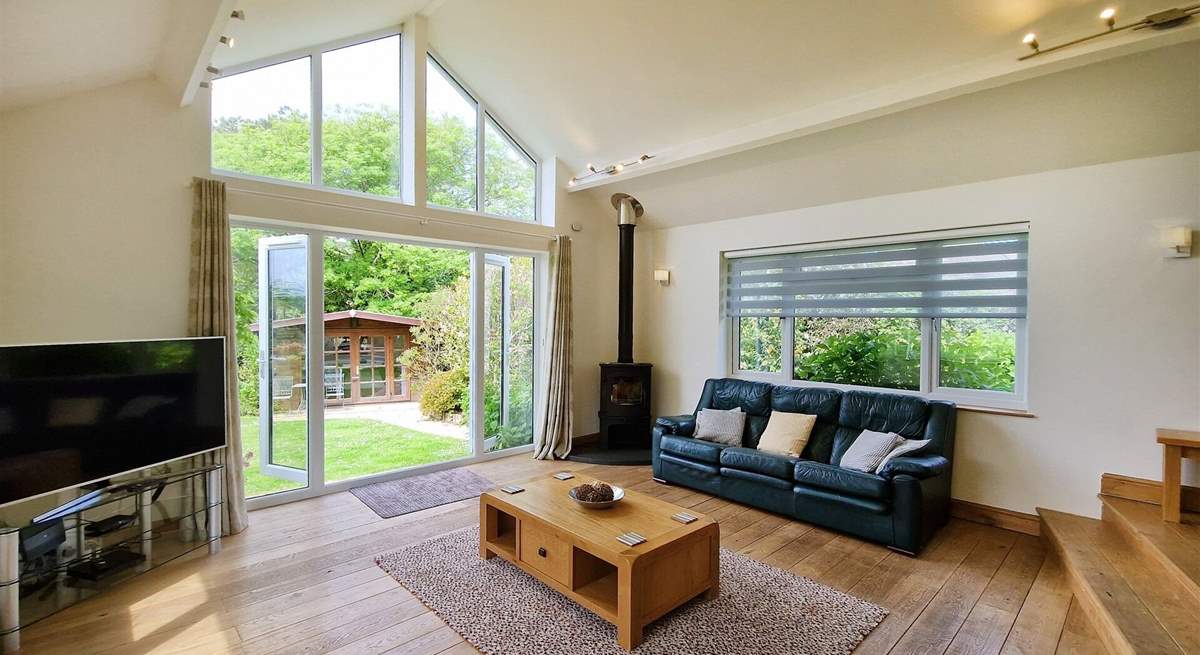 Open the patio doors and let the fresh air in. 