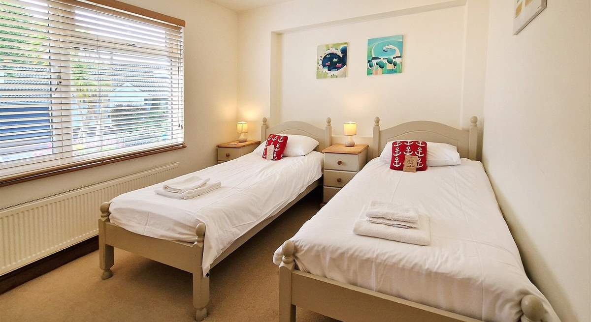 The twin room is ideal for either children or adults. 
