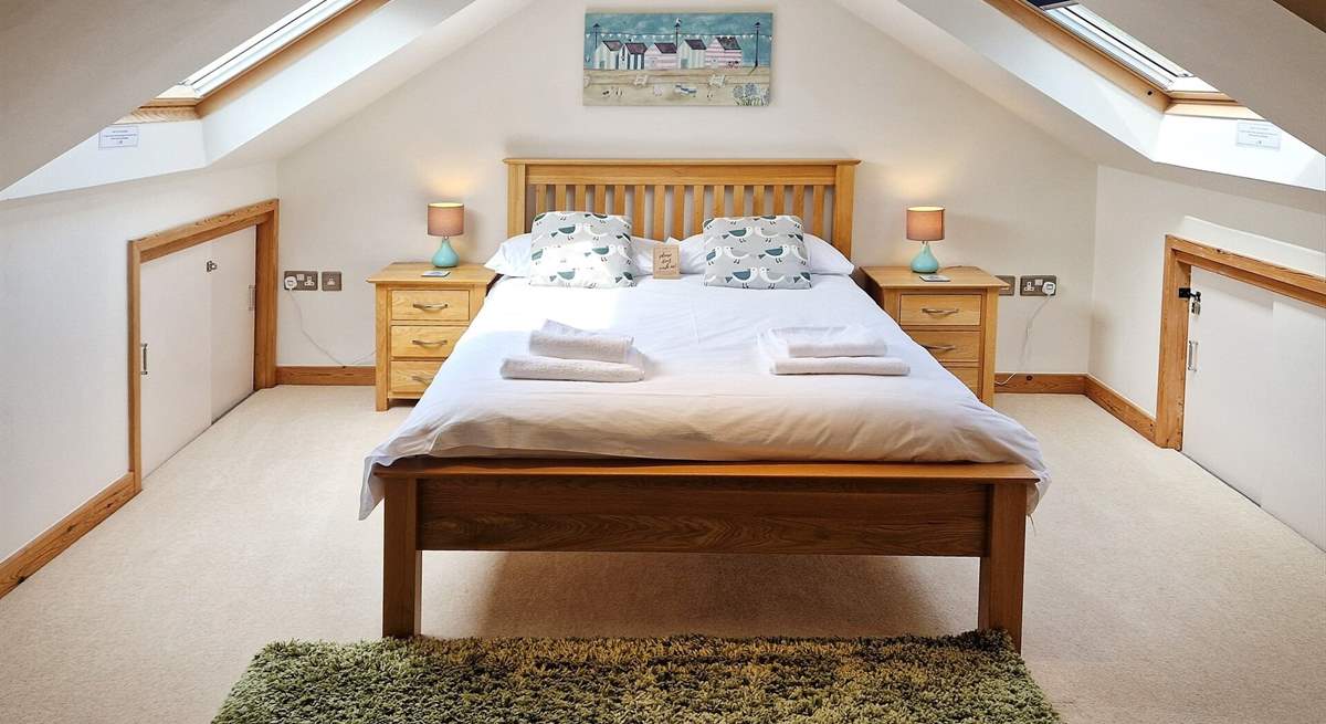 This delightful room has Velux windows.