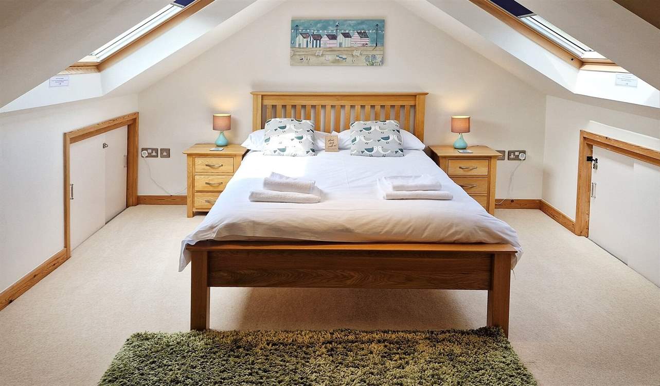 This delightful room has Velux windows.