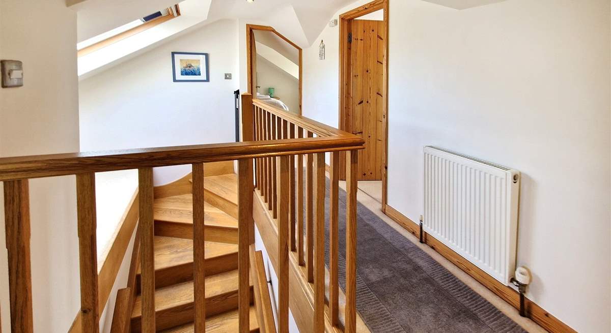There are three bedrooms on the first floor. 