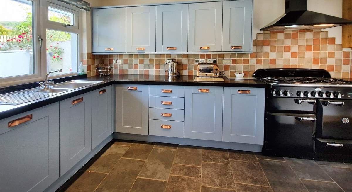 The range cooker is perfect for cooking a holiday meal.