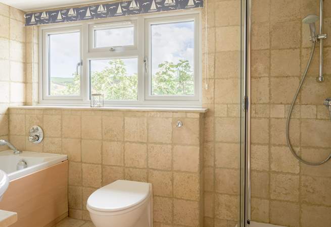 After a shower look out over the rooftops of Croyde.