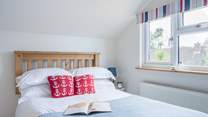 You will discover this cute double with views out to the front of the house.