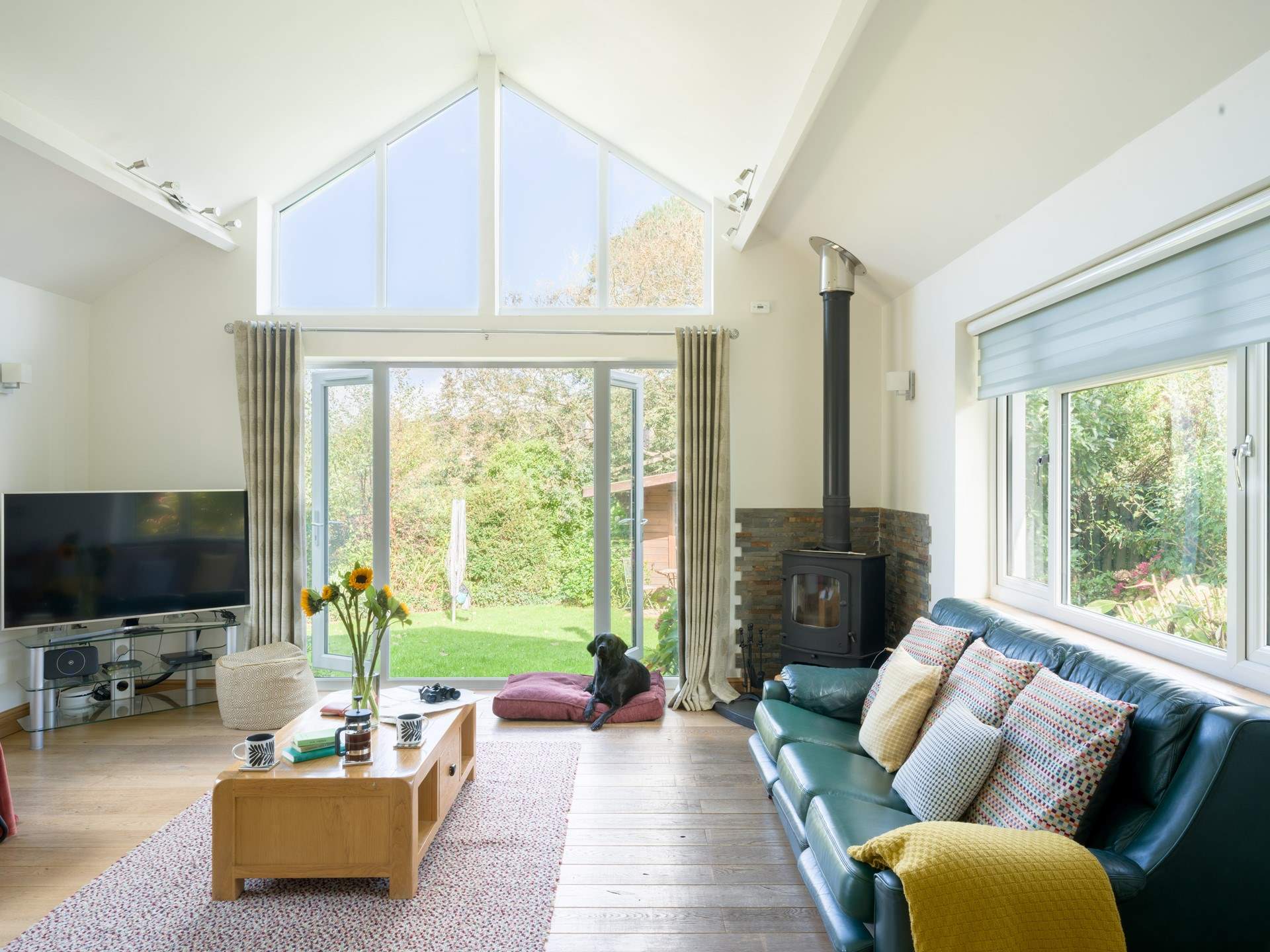 Welcome to Hideway, the delightful sitting-room has a warming wood-burner to keep you cosy throughout the seasons. 