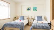 The twin bedroom can also be found on the ground floor.