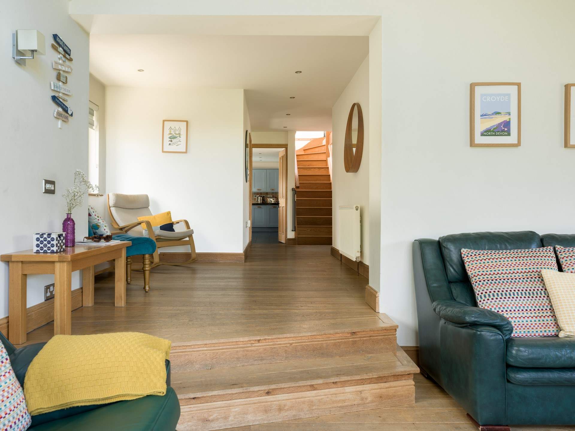 Climb the stairs to find another three bedrooms.