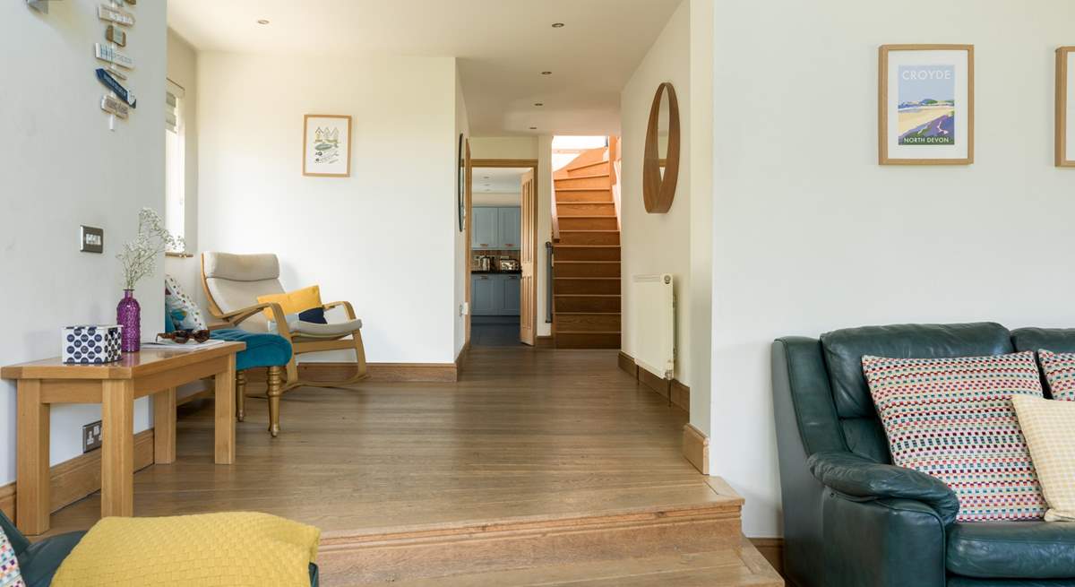 Climb the stairs to find another three bedrooms.