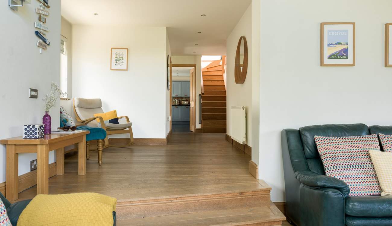 Climb the stairs to find another three bedrooms.