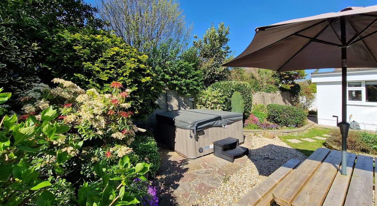Relax in the hot tub - please note there is an additional charge to use the hot tub.
