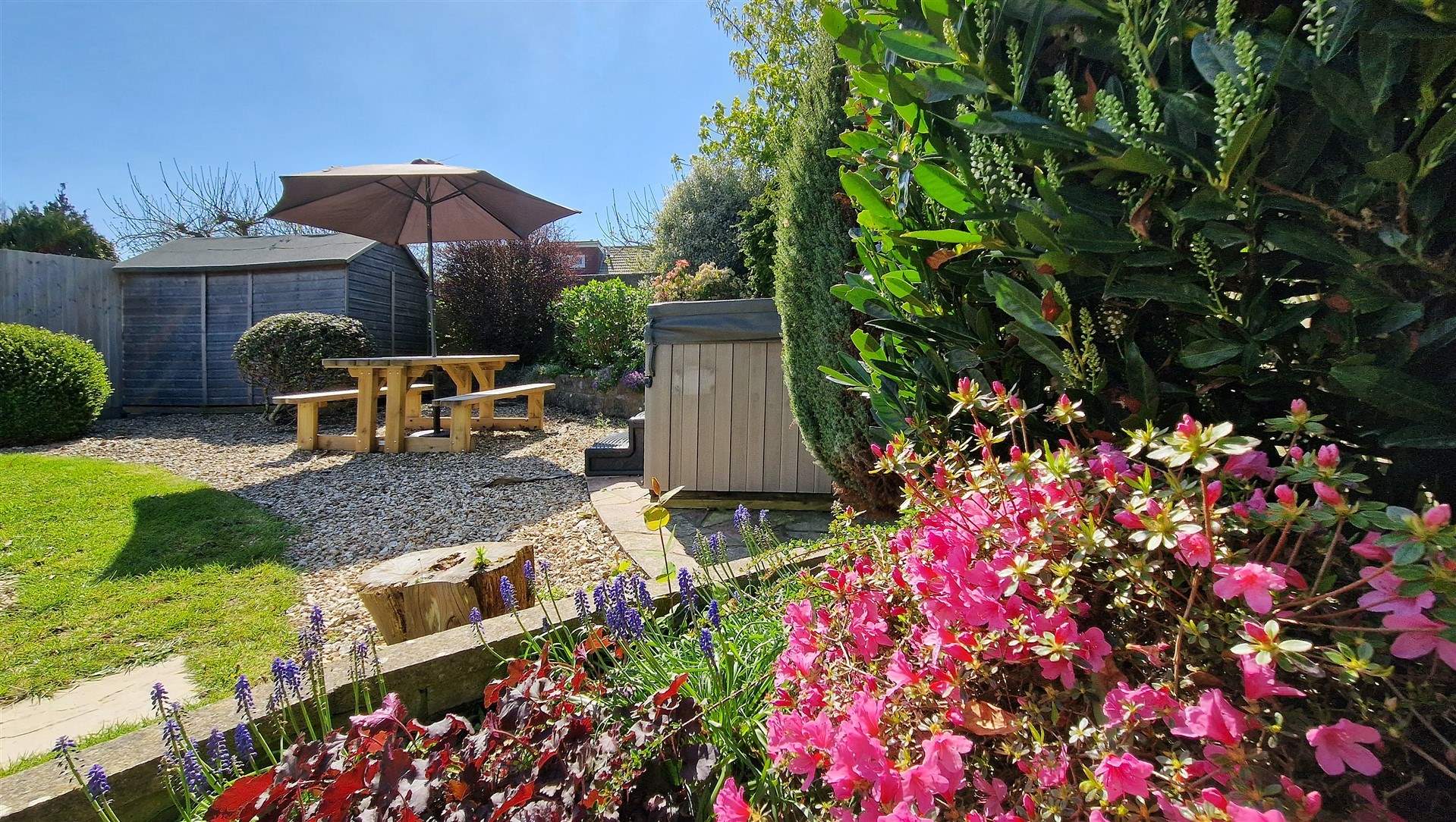 The garden is a glorious haven.