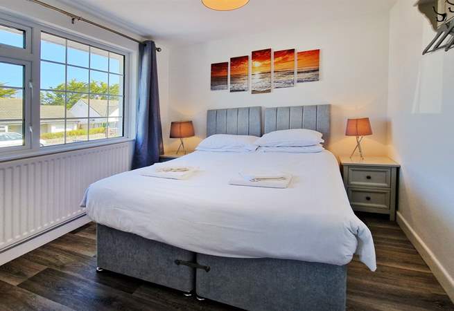 Bedroom 2 can be made up as a king or a twin.