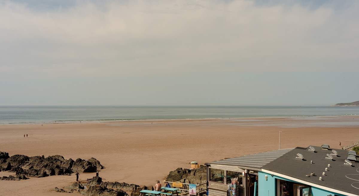 Beautiful Croyde beach is just a short walk away.
