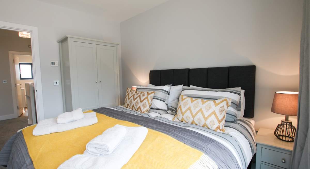 You will find two double bedrooms with 'zip and link' beds on the first floor, and a bunk room. 
