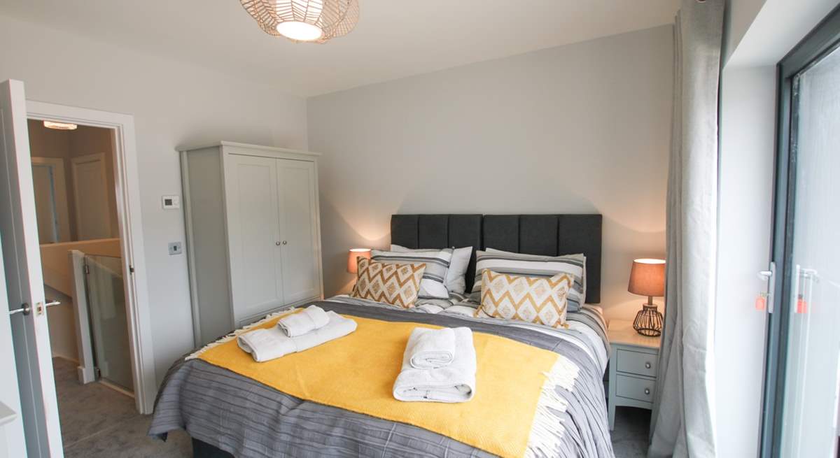 Bedroom 1 is stylishly furnished and can be made up as a king-size double or twin beds.