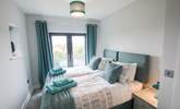 Bedroom 2 has a Juliet balcony facing towards the sea and can be made up as a twin or king-size double bed. - Thumbnail Image