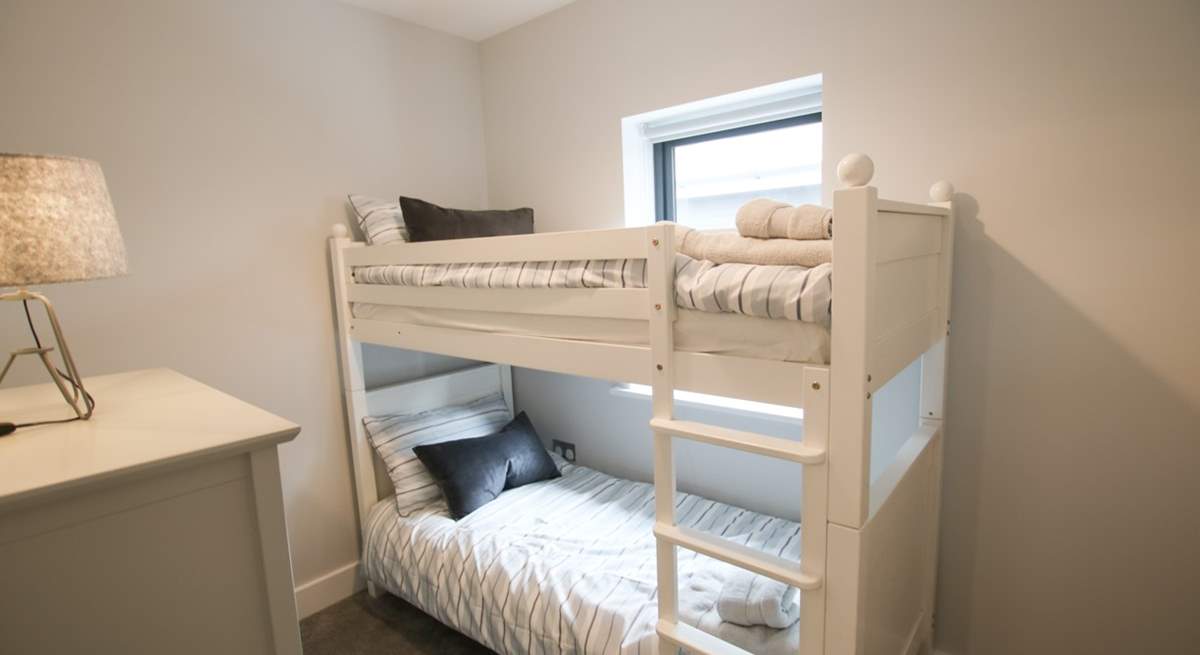 The bunk beds are suitable for both children and adults. 