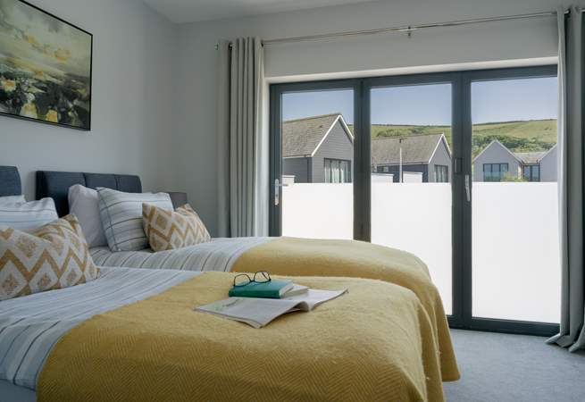 You will find two double bedrooms with 'zip and link' beds on the first floor, and a bunk room. 