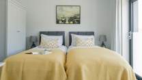 Bedroom 1 can be made up as a super-king or twin beds for flexibility. 