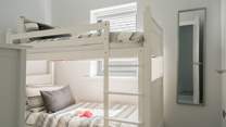 The bunk-beds are suitable for both adults and children. 