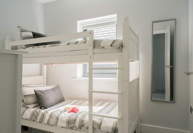 The bunk-beds are suitable for both children and adults. 