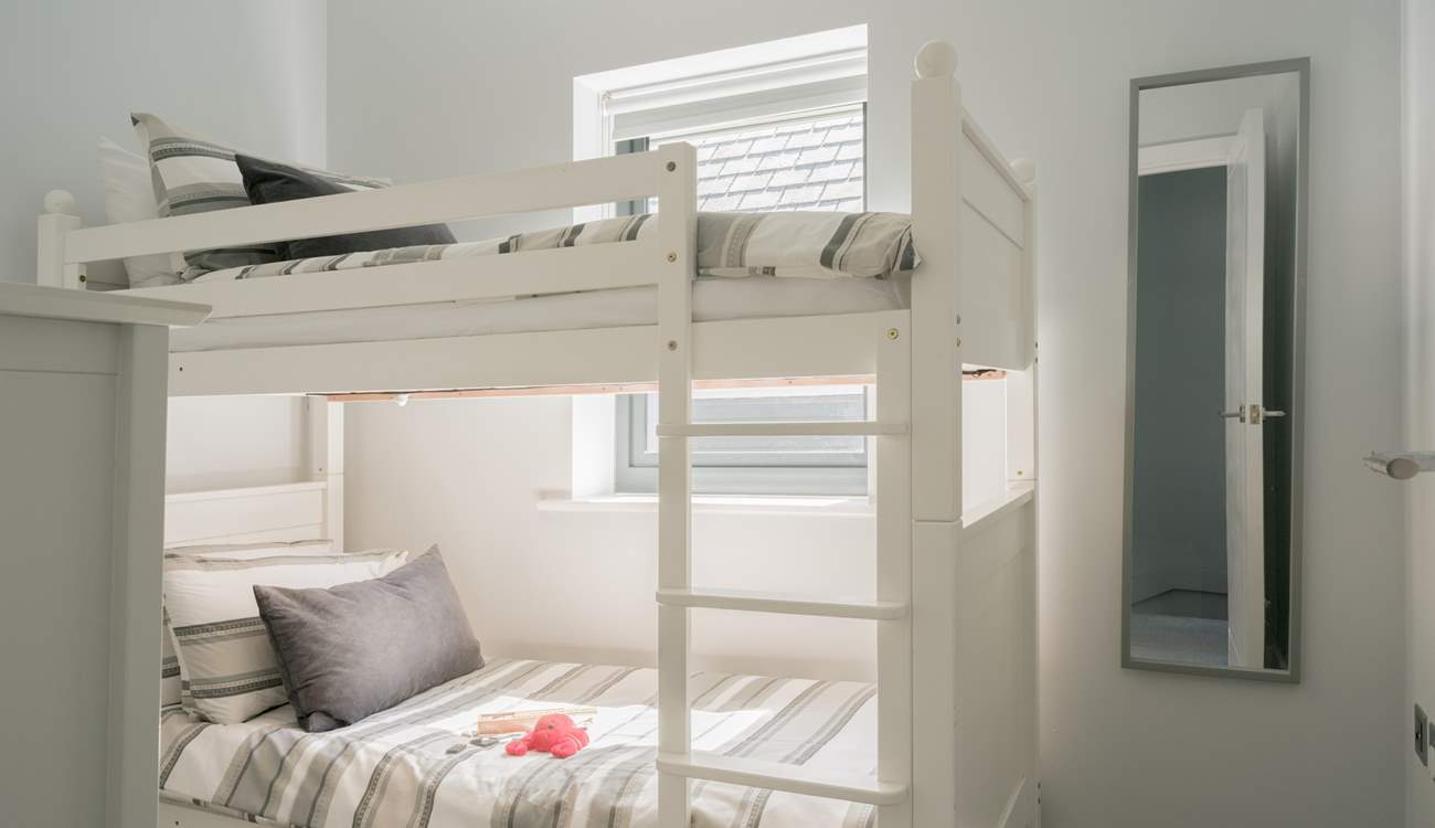 The bunk-beds are suitable for both children and adults. 