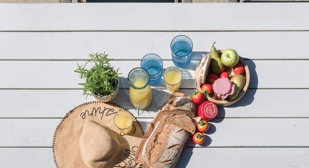 Enjoy dining al fresco.