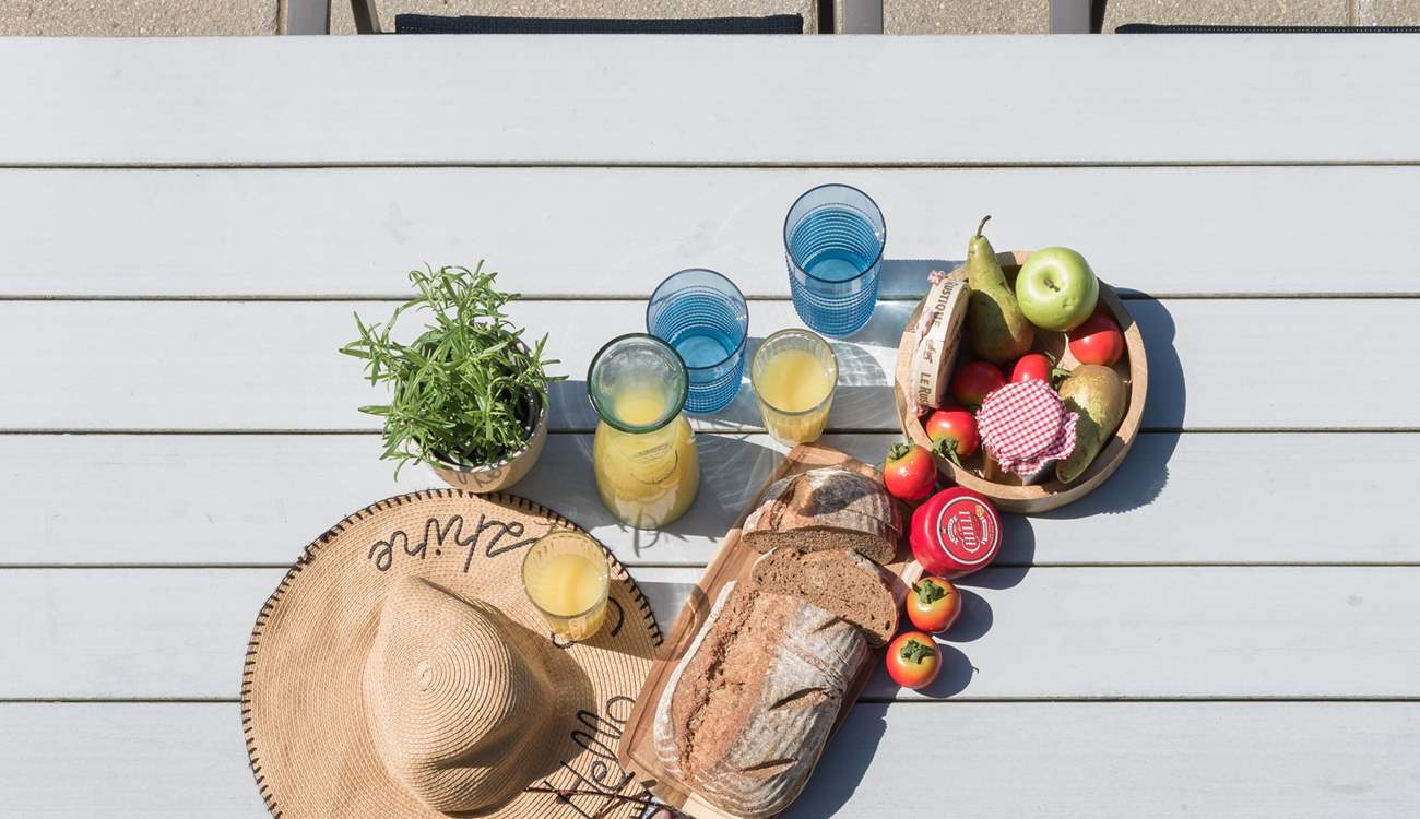 Enjoy dining al fresco.