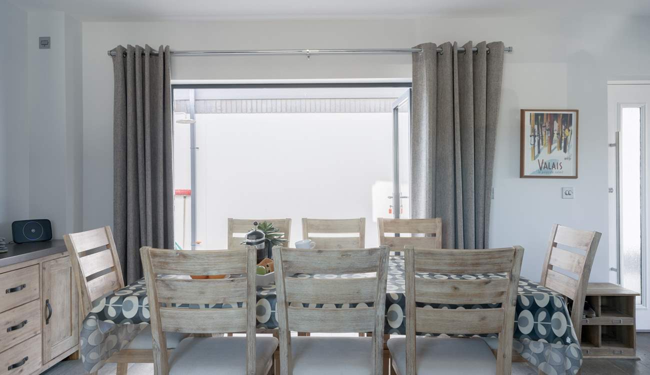 Gather everyone around the table and plan the day's adventures.