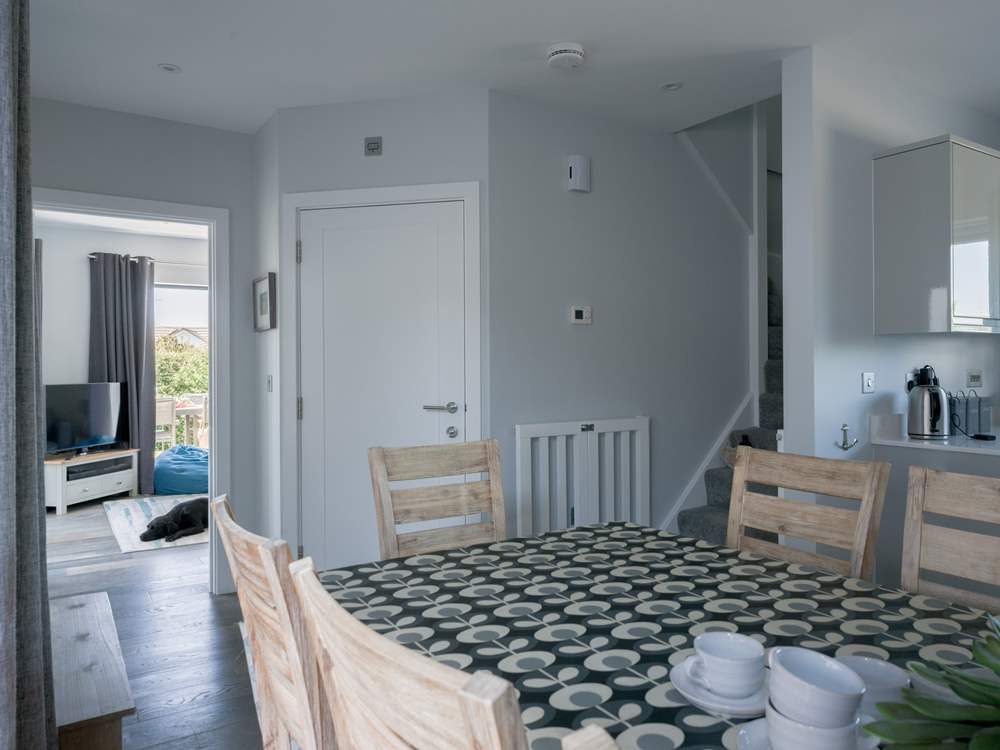 Looking through to the sitting-room from the kitchen/diner.