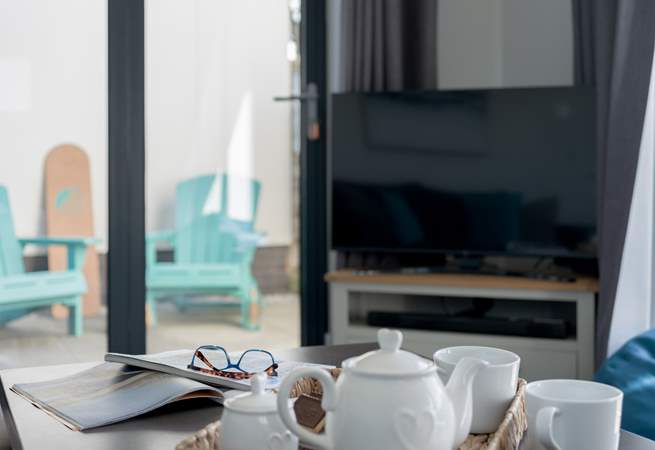 The Smart TV will keep everyone entertained after a busy beach day.