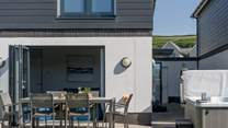 Enjoy spending time together in the fabulous enclosed garden.