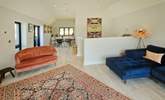 You'll find the beautiful living area upstairs. - Thumbnail Image