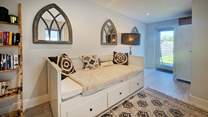 The stylish snug room.