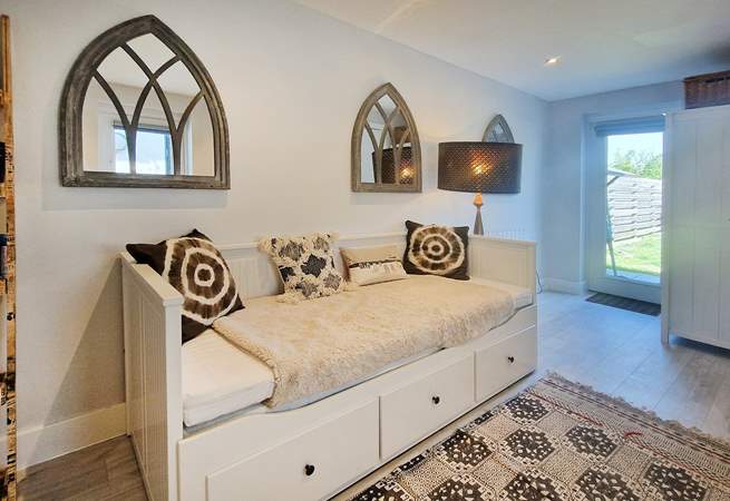 The stylish snug room.