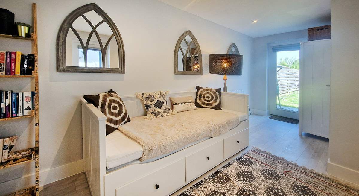 The stylish snug room.