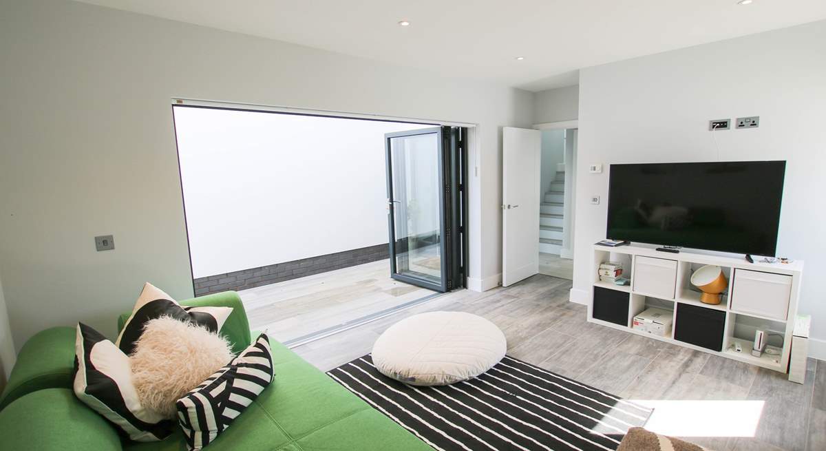 The garden room is perfect for teenagers or if work calls. 