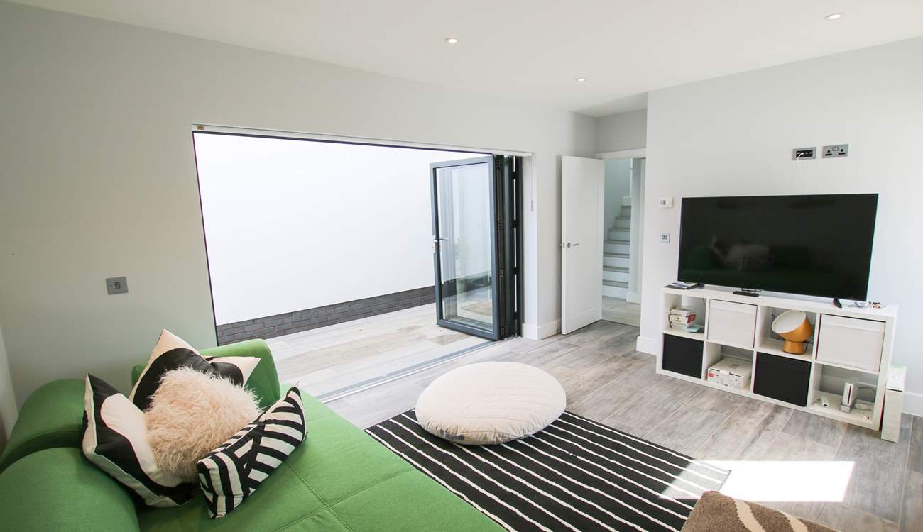 The garden-room is perfect for teenagers or if work calls. 