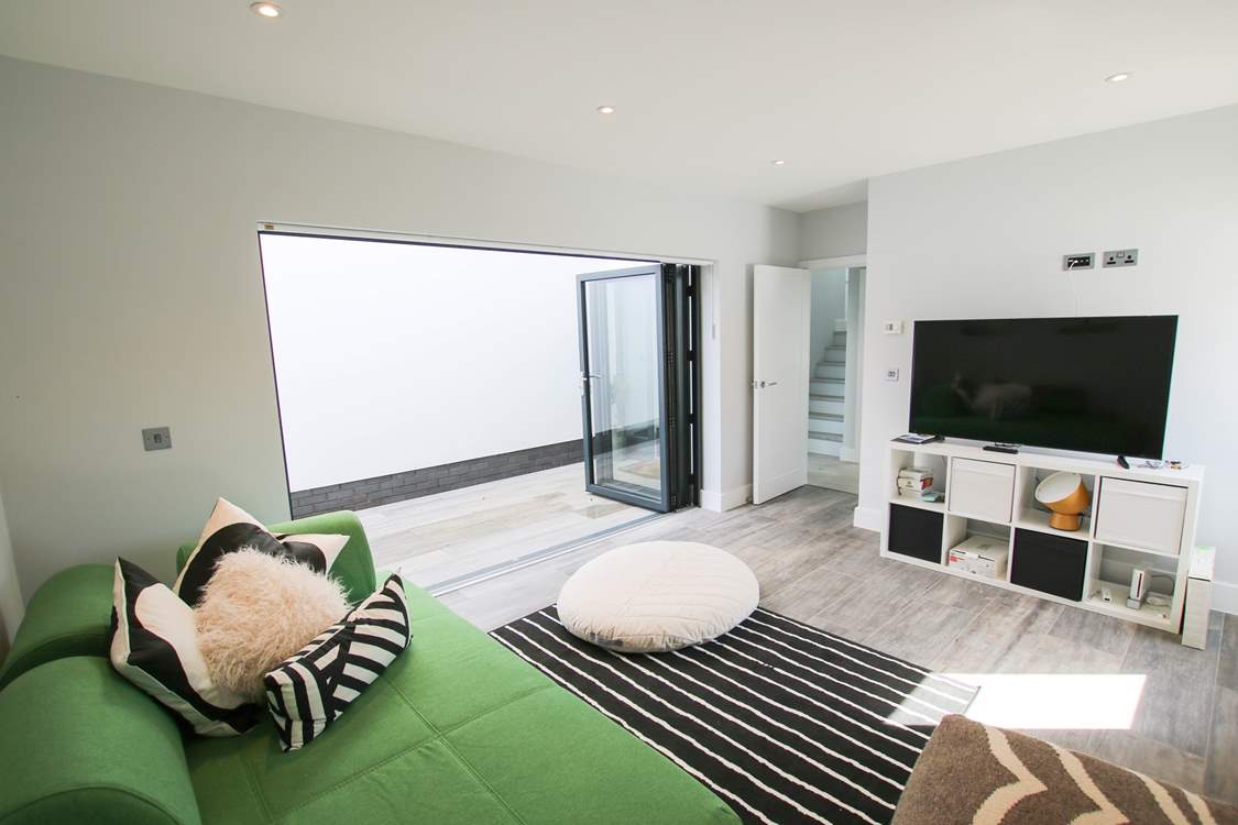 The garden room is perfect for teenagers or if work calls.