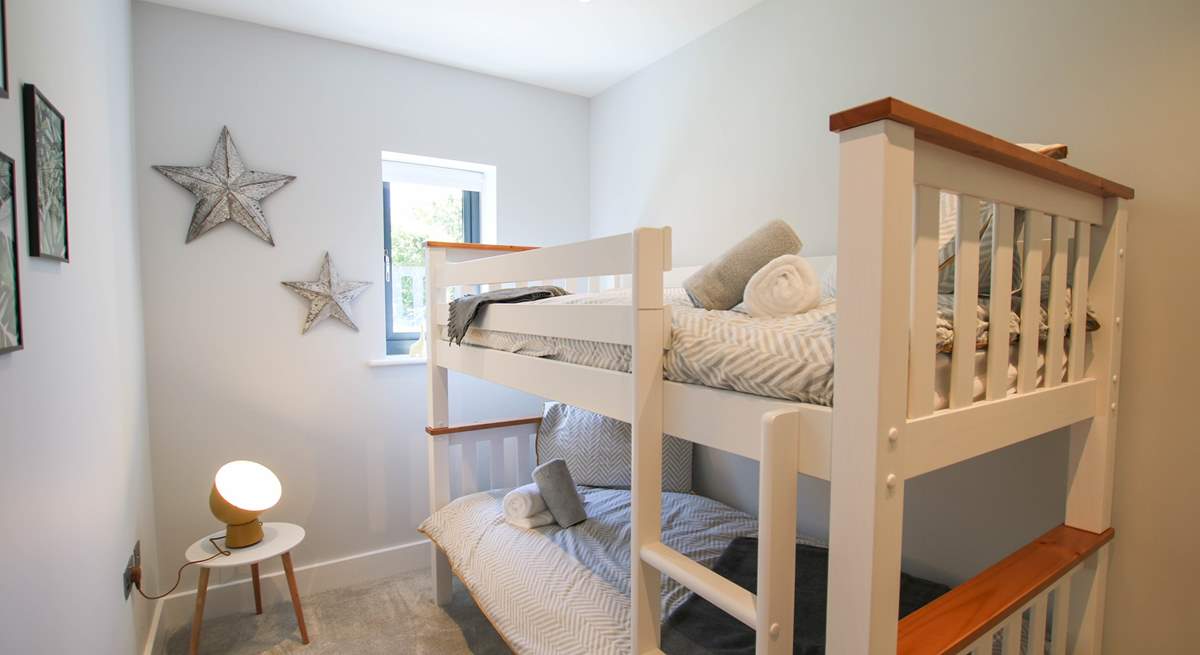 The bunk room will delight the children. 